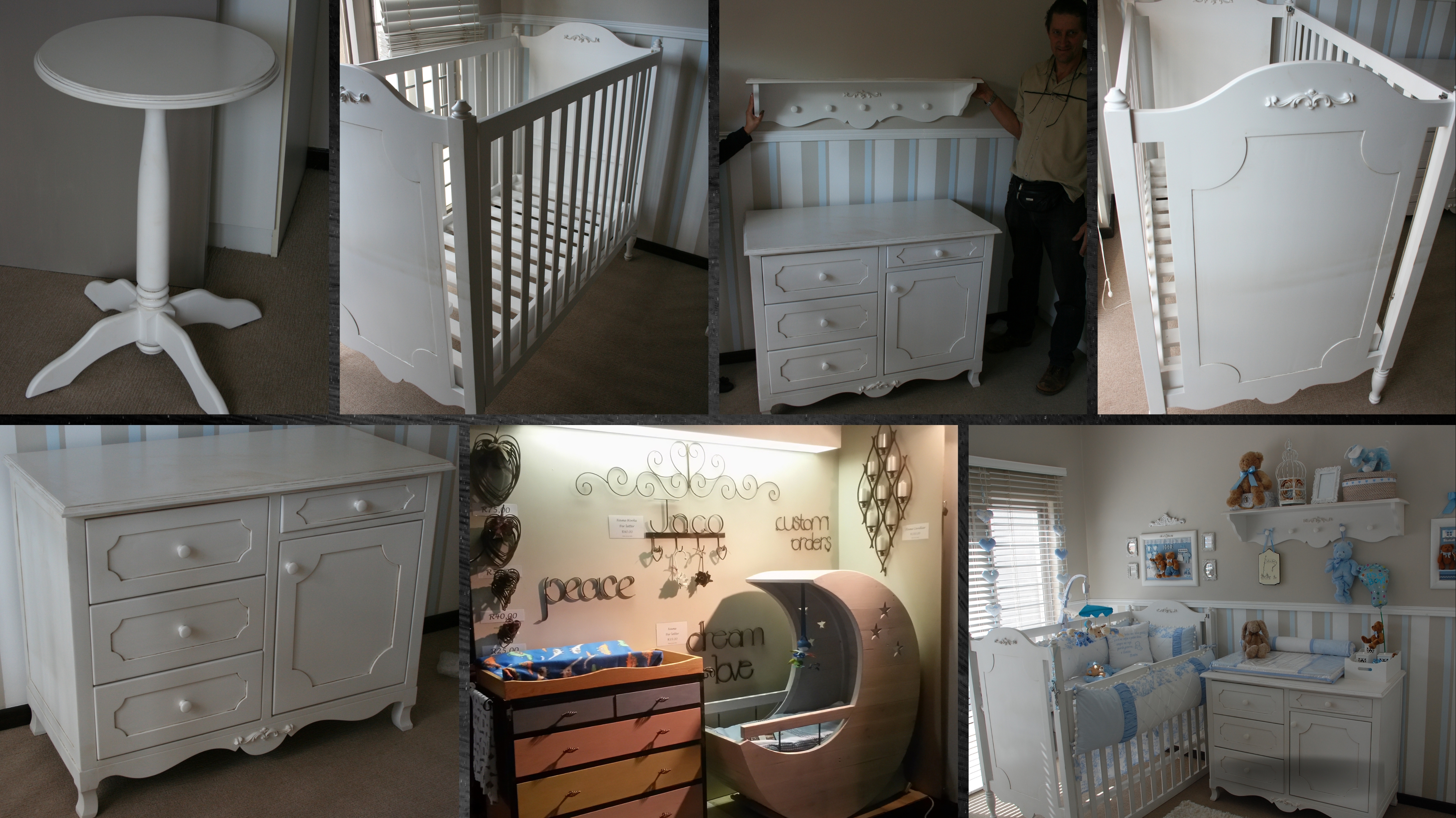 Children-bedroom Nursery solid-wood halfmoon-bed Halmoon-crib