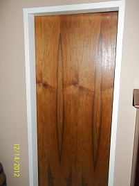 Steel door frame converted with no cutting or building - no mess